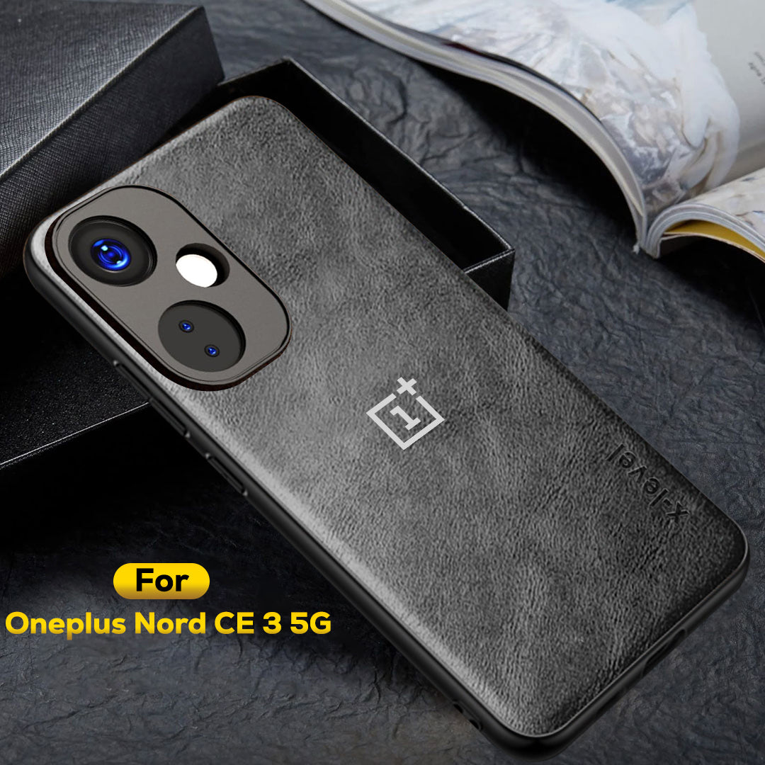 ONEPLUS NORD CE 3 5G Business Style PU LEATHER PROTECTIVE BACK CASE WITH CAMERA PROTECTION