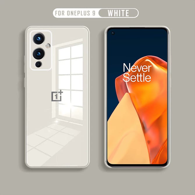 OnePlus 9 Ultra-Shine Luxurious Glass Case With Camera Protection
