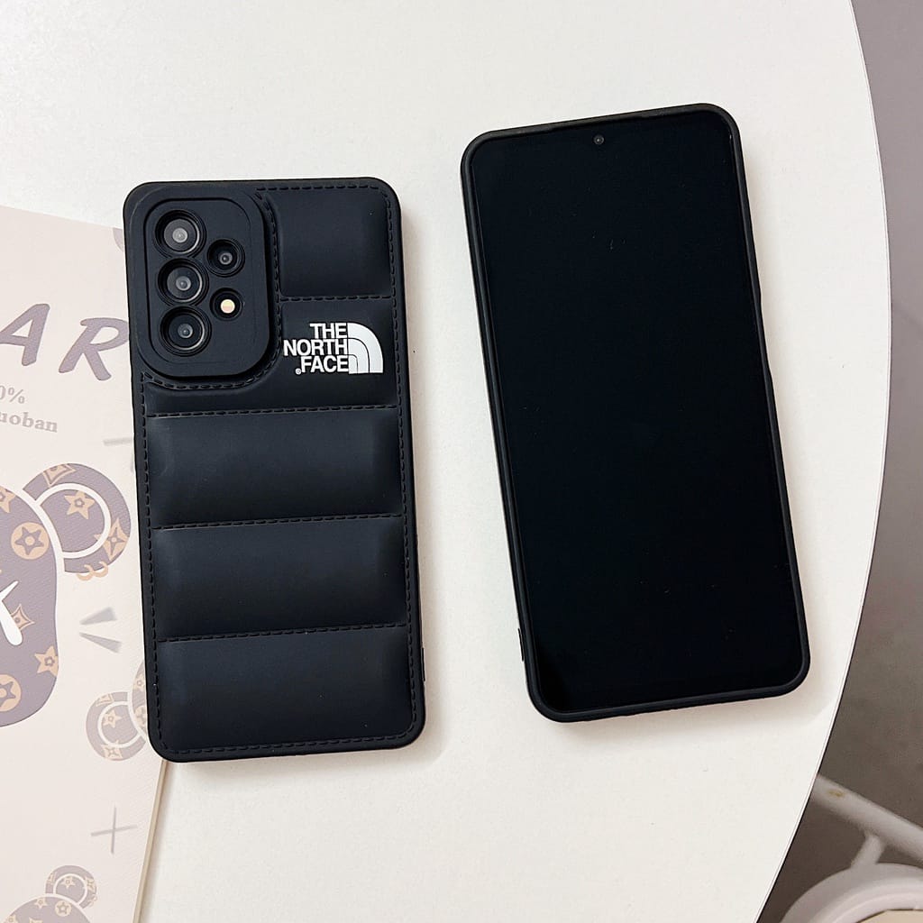 Galaxy A13 5G Series The North Face Puffer Edition Black Bumper Back Case