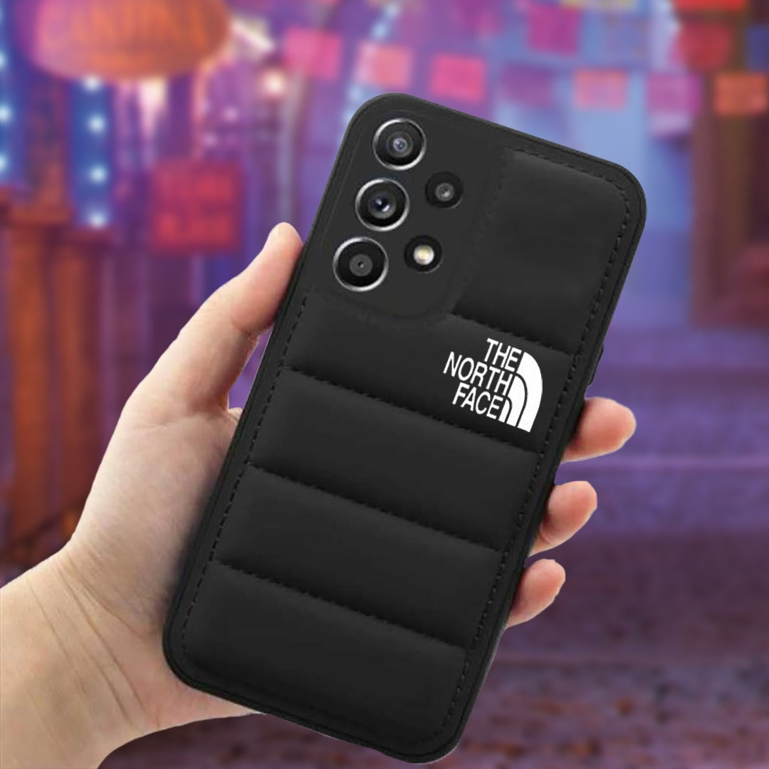 Galaxy A13 5G Series The North Face Puffer Edition Black Bumper Back Case