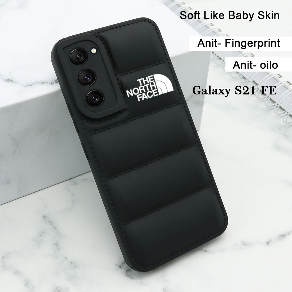 Galaxy S21 FE 5G The North Face Puffer Edition Black Bumper Back Case