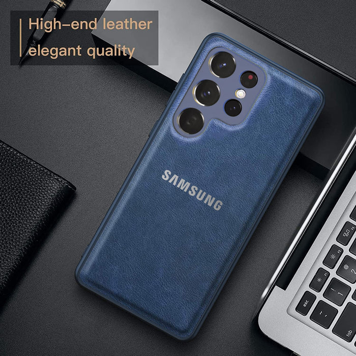 Galaxy S23 ULTRA 5G PU LEATHER PROTECTIVE BACK CASE WITH CAMERA PROTECTION