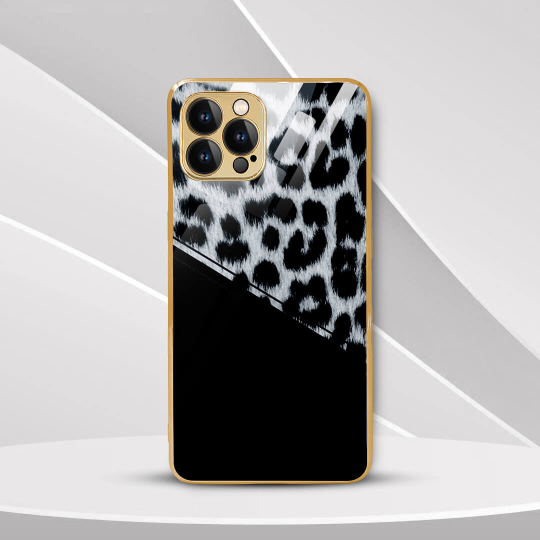 LNG iPhone-12 pro max Fur Printed Flawless Protective Glass Back Case/Cover