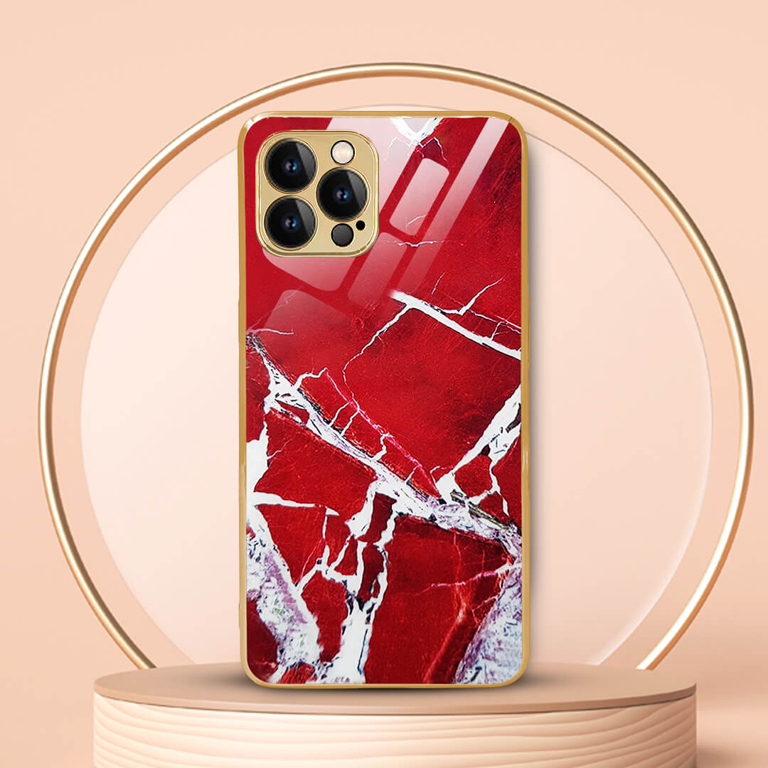 LNG iPhone-12 pro max-Flawless Red Limestone Protective back case/cover