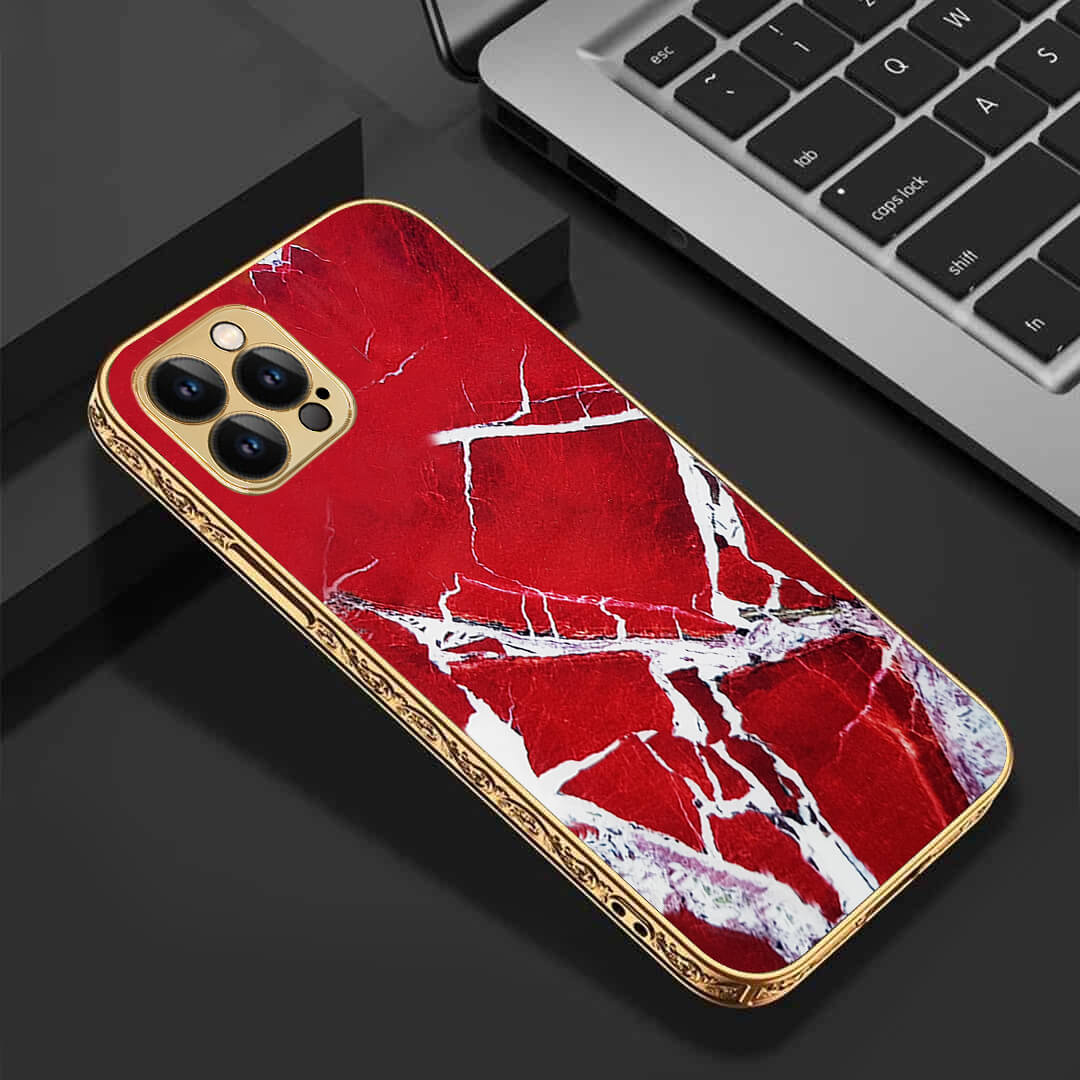 LNG iPhone-12 pro max-Flawless Red Limestone Protective back case/cover
