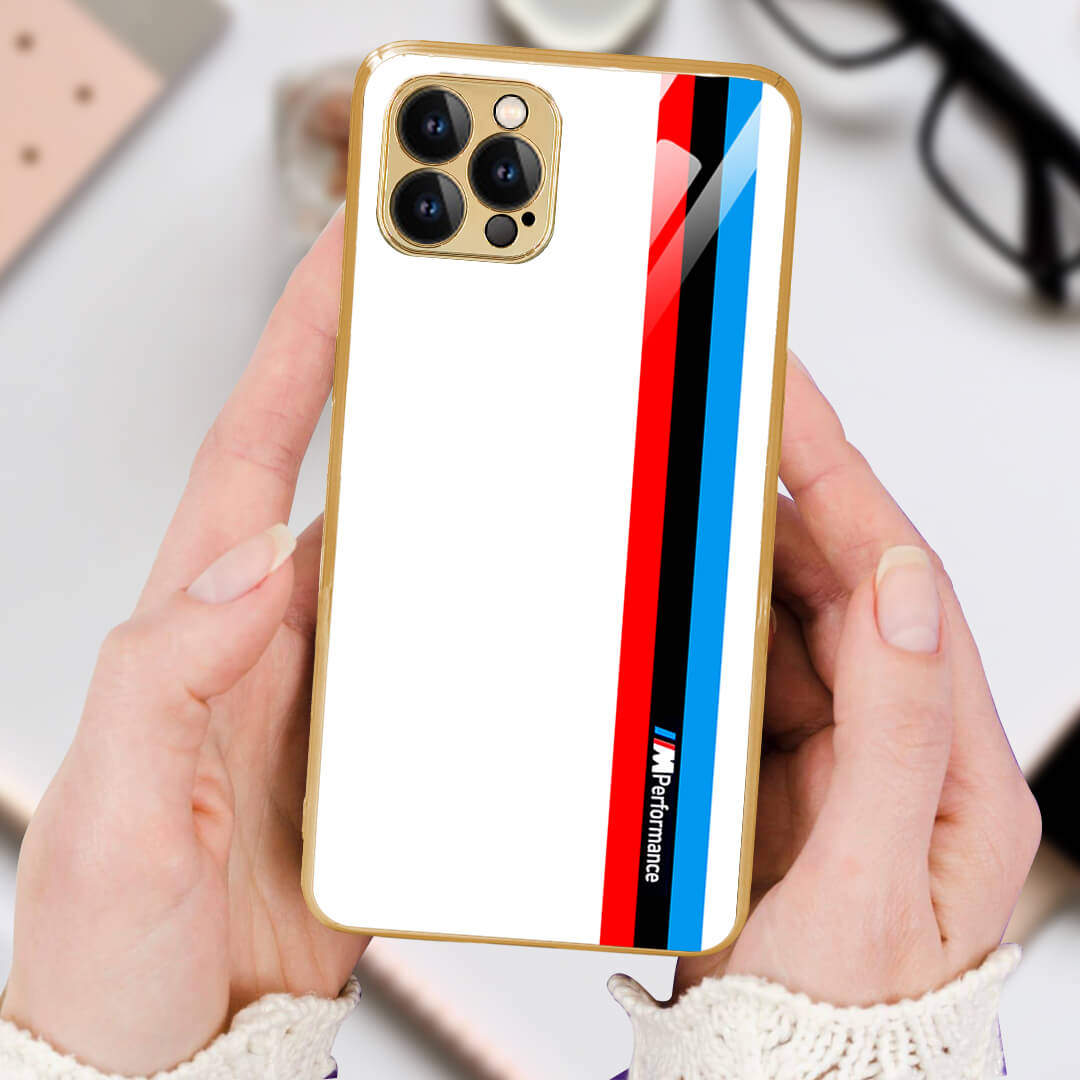 LNG iPhone-12 pro max Classic Spotless Strip Protective Back Case/Cover
