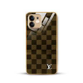 PhoneCases.Co.in-iPhone 12/12pro/12pro max Flawless Checkered Glass Protective Case/Cover