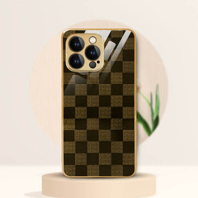PhoneCases.Co.in-iPhone 13/13 pro /13 pro Max Flawless Checkered Glass Protective Case/Cover