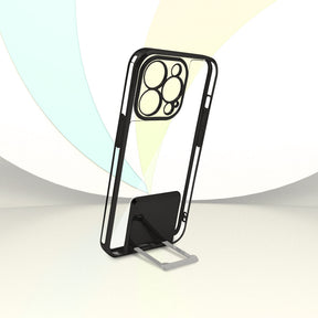 PhoneCases.Co.in-iPhone13/13 pro/13 pro max-Lucent Back Stand Color Plated Protective back Case/Cover