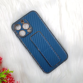PhoneCases.Co.in- iPhone13/iPhone13 pro/iPhone 13 pro-max Carbon Leather with Back Stand case