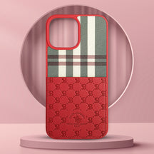 Santa Barbara Polo Club Genuine Leather Back Case/Cover For iPhone 13/13pro/13promax
