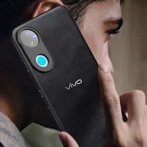VIVO V50/V50e 5G Business Style PU LEATHER PROTECTIVE BACK CASE WITH CAMERA PROTECTION