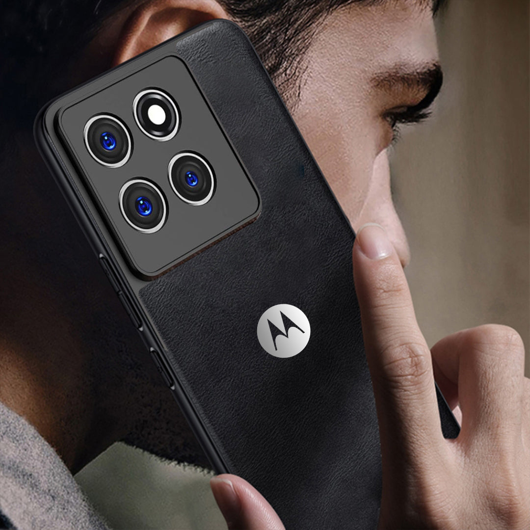 MOTOROLA EDGE 60 STYLUS 5G Business Style PU LEATHER PROTECTIVE BACK CASE WITH CAMERA PROTECTION