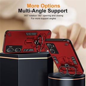 Vivo V29E 5G Armor knight Series Camera Protection 2 in 1 Shockproof Phone Cover with Kickstand