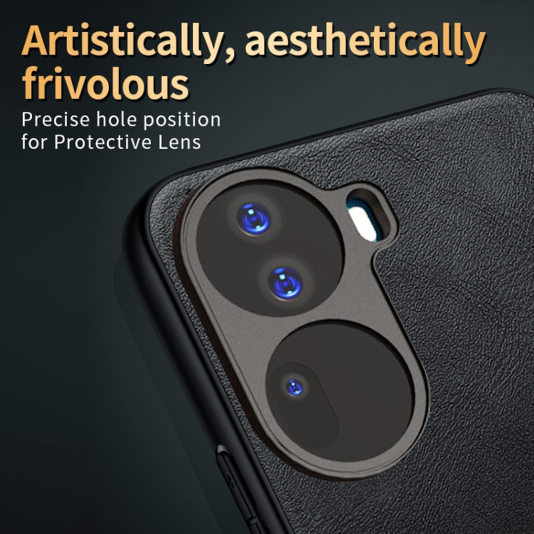 OPPO RENO 11 5G Business Style PU LEATHER PROTECTIVE BACK CASE WITH CAMERA PROTECTION
