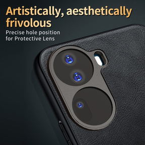 OPPO RENO 11 5G Business Style PU LEATHER PROTECTIVE BACK CASE WITH CAMERA PROTECTION