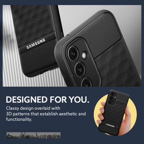 SAMSUNG GALAXY A35 5G 3D Hexa Cube Design Drop Protection | Camera Protection TPU Back Case