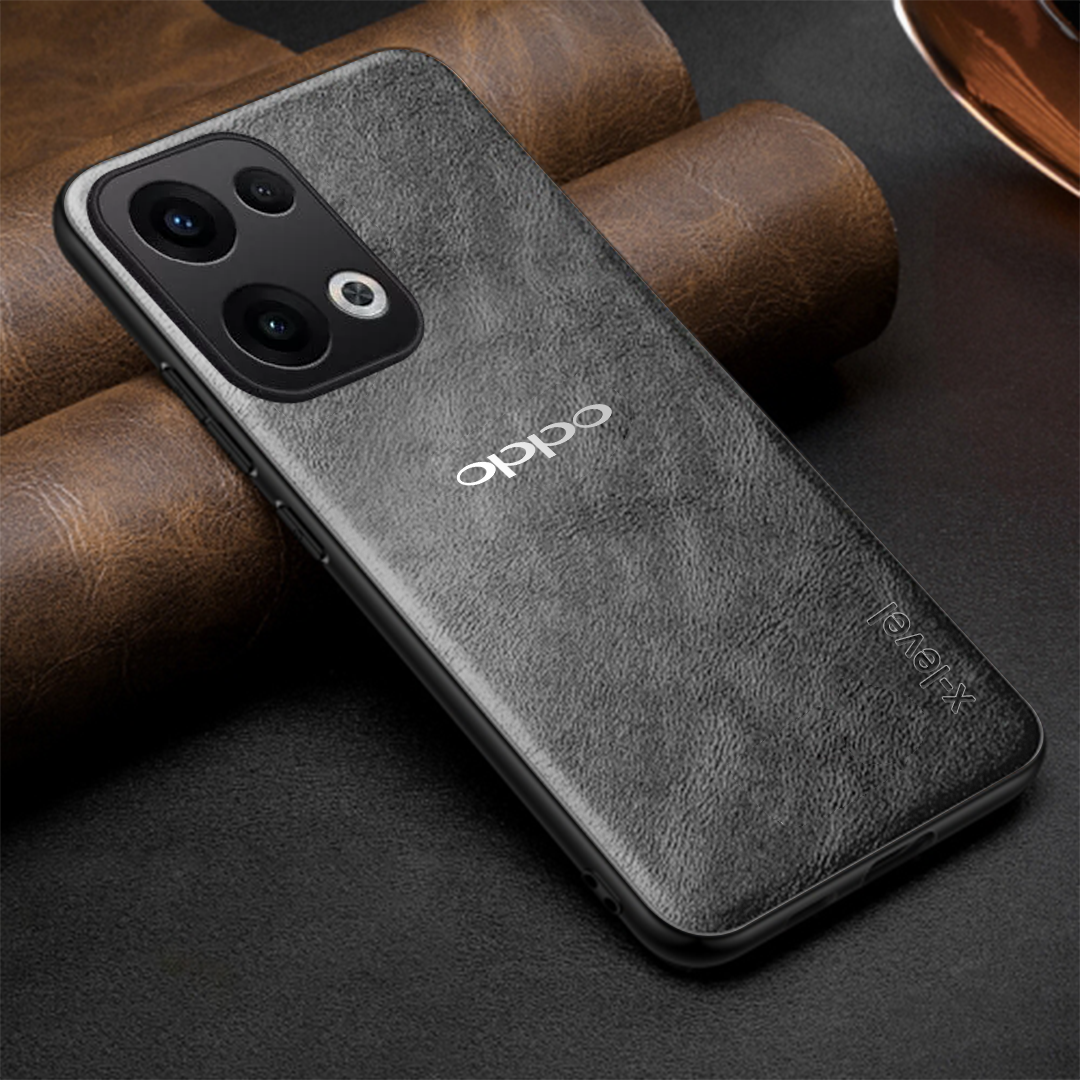 OPPO RENO 13 5G Business Style PU LEATHER PROTECTIVE BACK CASE WITH CAMERA PROTECTION