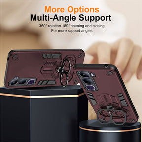 Vivo Y300 5G Armor knight Series Camera Protection 2 in 1 Shockproof Phone Cover with Kickstand