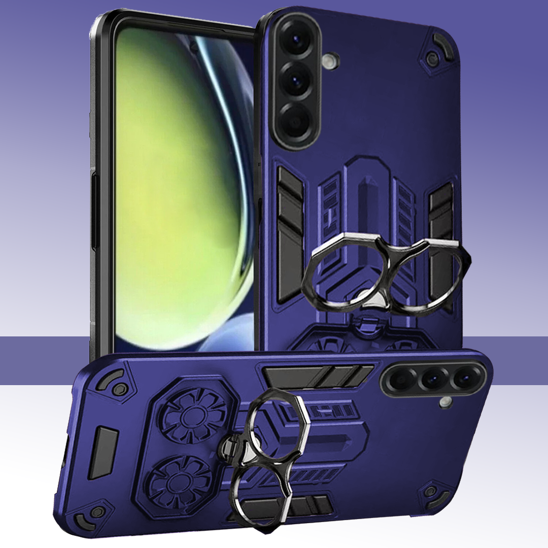 Samsung Galaxy A36 5G Armor knight Series Camera Protection 2 in 1 Shockproof Phone Cover with Kickstand