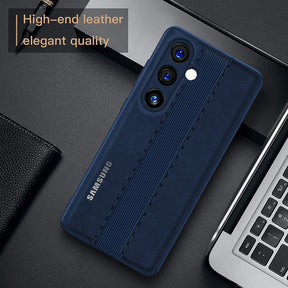 GALAXY A34 5G VINTAGE LEATHER BACK STITCHED PROTECTIVE BACK CASE
