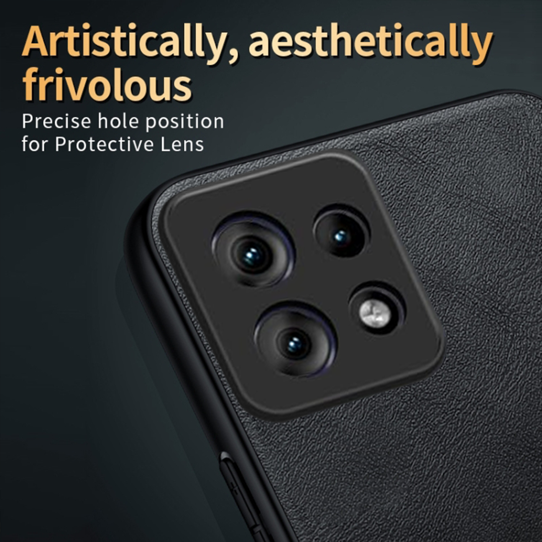 MOTOROLA EGDE 50 NEO 5G Business Style PU LEATHER PROTECTIVE BACK CASE WITH CAMERA PROTECTION