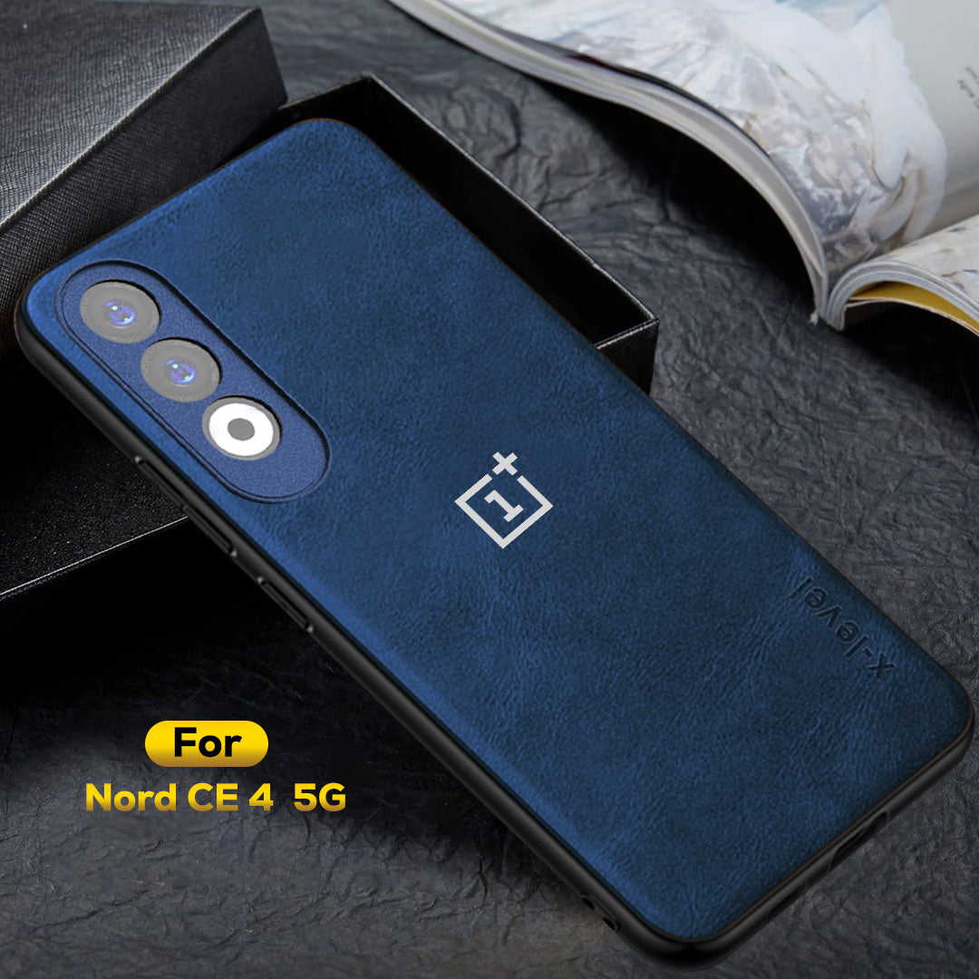 ONEPLUS NORD CE 4 5G Business Style PU LEATHER PROTECTIVE BACK CASE WITH CAMERA PROTECTION