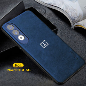 ONEPLUS NORD CE 4 5G Business Style PU LEATHER PROTECTIVE BACK CASE WITH CAMERA PROTECTION