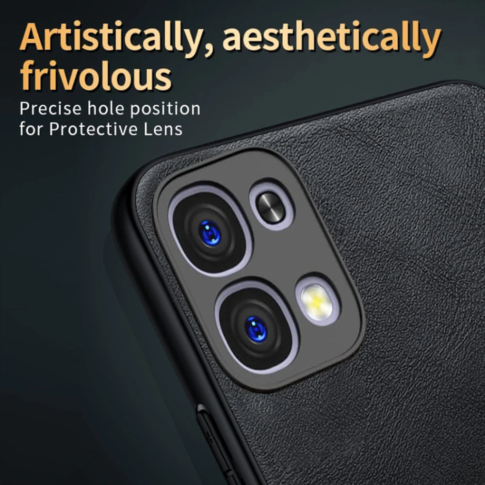 OPPO F31 5G Business Style PU LEATHER PROTECTIVE BACK CASE WITH CAMERA PROTECTION