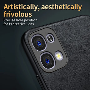 OPPO F31 5G Business Style PU LEATHER PROTECTIVE BACK CASE WITH CAMERA PROTECTION