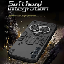 Samsung Galaxy S24 5G Armor knight Series Camera Protection 2 in 1 Shockproof Phone Cover with Kickstand