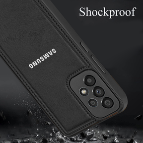 Samsung Galaxy A53 5G Vintage Leather Stitched Protective Back Case