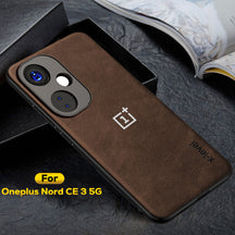 ONEPLUS NORD CE 3 5G  Business Style PU LEATHER PROTECTIVE BACK CASE WITH CAMERA PROTECTION