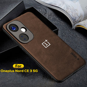 ONEPLUS NORD CE 3 5G  Business Style PU LEATHER PROTECTIVE BACK CASE WITH CAMERA PROTECTION