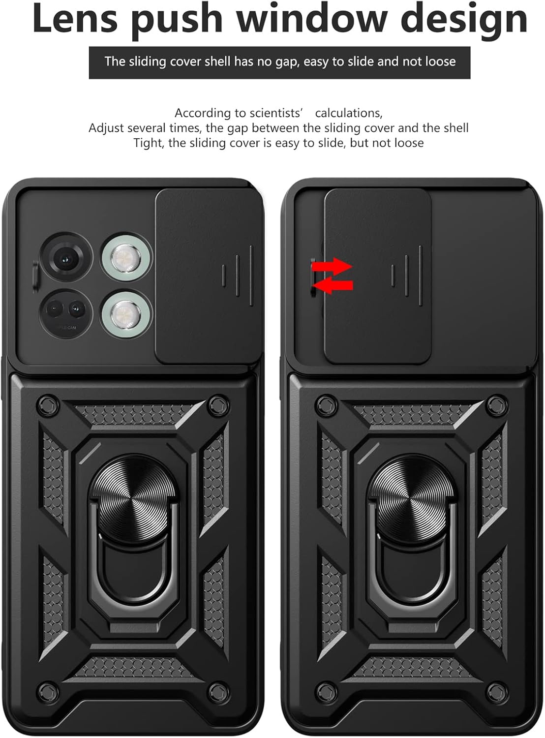 Vivo Y58 5G Armor Military-grade Case With Sliding Camera Cover & 360 Kickstand
