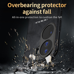 OPPO RENO 11 5G Business Style PU LEATHER PROTECTIVE BACK CASE WITH CAMERA PROTECTION
