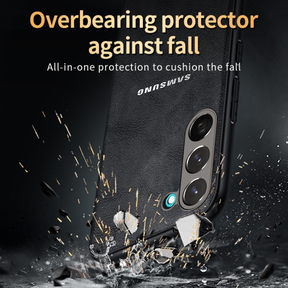 GALAXY S23 5G Business Style PU LEATHER PROTECTIVE BACK CASE WITH CAMERA PROTECTION