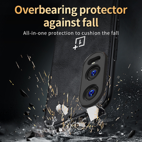 ONEPLUS CE 4 LITE 5G Business Style PU LEATHER PROTECTIVE BACK CASE WITH CAMERA PROTECTION