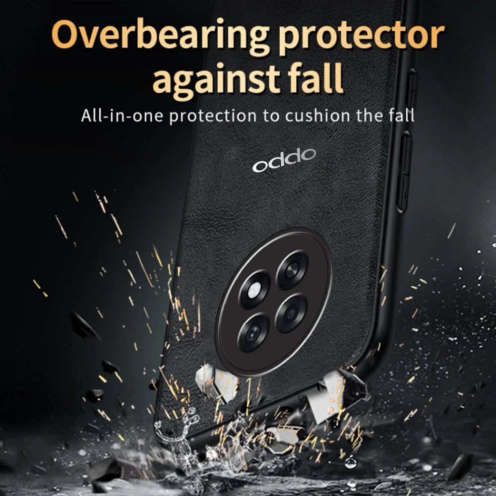 OPPO F31 PRO 5G Business Style PU LEATHER PROTECTIVE BACK CASE WITH CAMERA PROTECTION