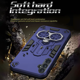 Samsung Galaxy S24 5G Armor knight Series Camera Protection 2 in 1 Shockproof Phone Cover with Kickstand