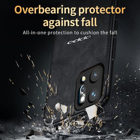 OPPO RENO 14 PRO 5G Business Style PU LEATHER PROTECTIVE BACK CASE WITH CAMERA PROTECTION
