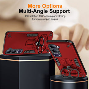 Vivo Y300 5G Armor knight Series Camera Protection 2 in 1 Shockproof Phone Cover with Kickstand