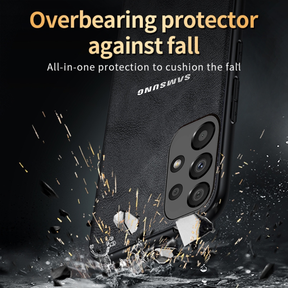 GALAXY A53 5G Business Style PU LEATHER PROTECTIVE BACK CASE WITH CAMERA PROTECTION