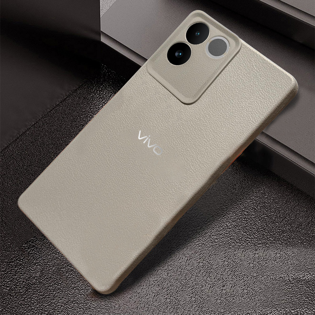Vivo T2 Pro 5G Solid Color Leather Texture Matte Phone Back Case