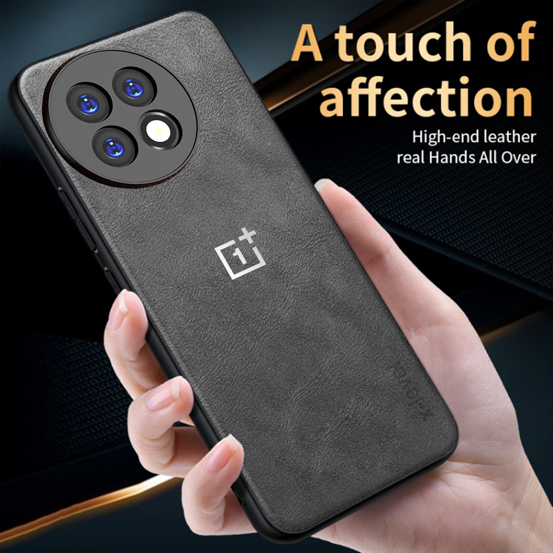 ONEPLUS 13R 5G Business Style PU LEATHER PROTECTIVE BACK CASE WITH CAMERA PROTECTION