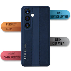 GALAXY A34 5G VINTAGE LEATHER BACK STITCHED PROTECTIVE BACK CASE