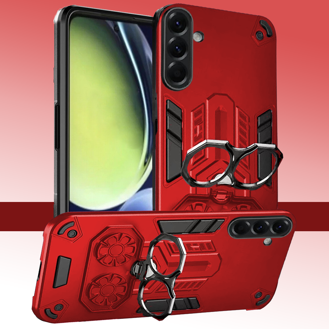 Samsung Galaxy A36 5G Armor knight Series Camera Protection 2 in 1 Shockproof Phone Cover with Kickstand