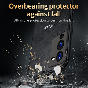 VIVO V25 PRO 5G Business Style PU LEATHER PROTECTIVE BACK CASE WITH CAMERA PROTECTION