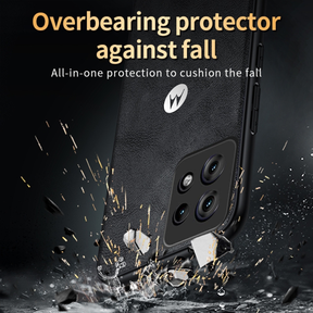 MOTOROLA EGDE 50 NEO 5G Business Style PU LEATHER PROTECTIVE BACK CASE WITH CAMERA PROTECTION