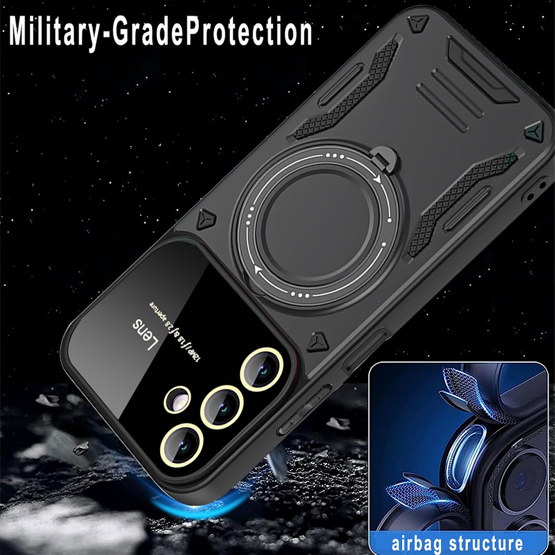 SAMSUNG GALAXY A26 5G Heavy Duty Rugged Shockproof Camera Lens Protector Phone Cover with Kickstand